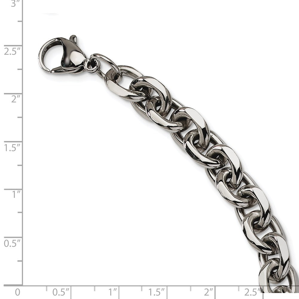 Edelstahl Chisel Poliert 9 Zoll Ankerkette Glieder Armband