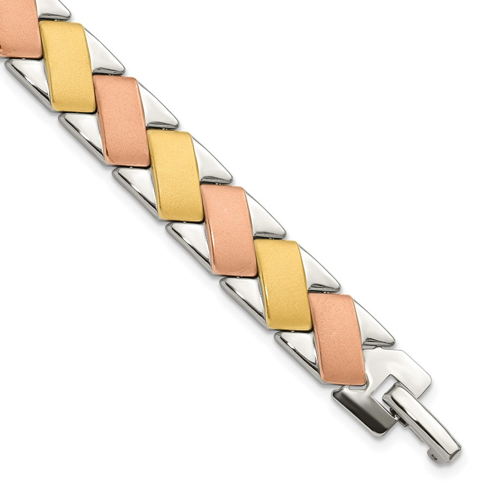 8 Zoll Edelstahl Rose & Vergoldet 8 Zoll Armband