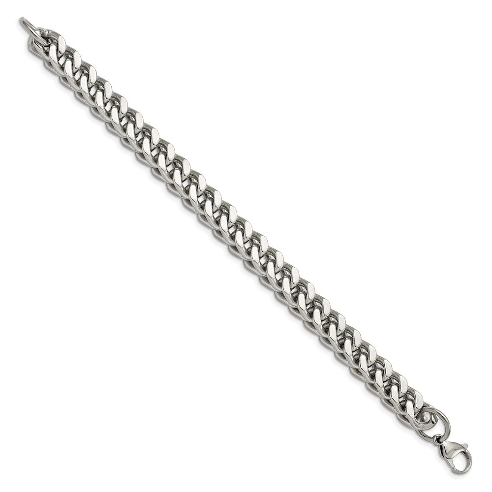 Edelstahl Chisel Poliert Schwer Weizen Gliederarmband