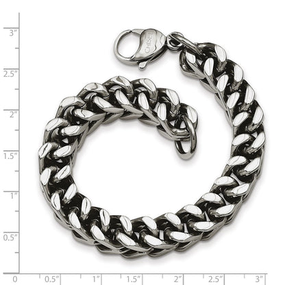 Edelstahl Chisel Poliert Schwer Weizen Gliederarmband