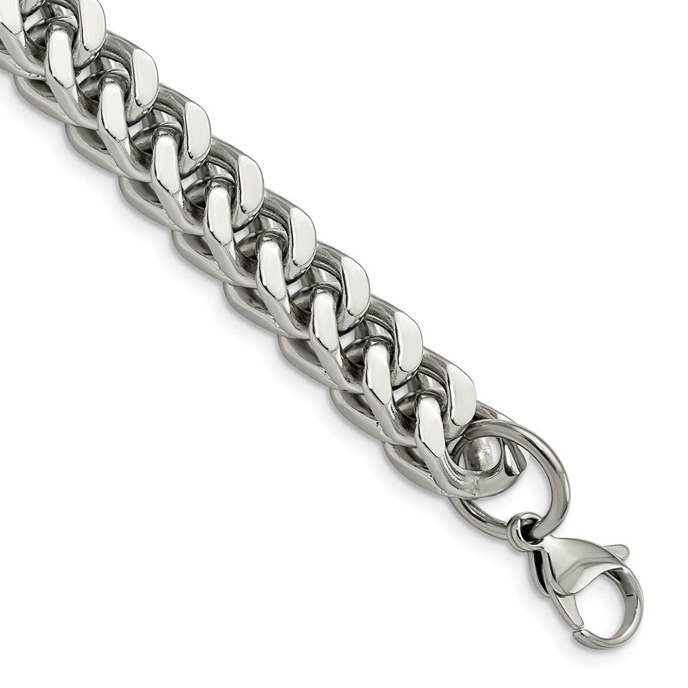 Edelstahl Chisel Poliert Schwer Weizen Gliederarmband
