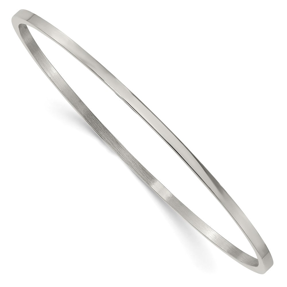 Edelstahl Chisel Poliert 2mm Armreif