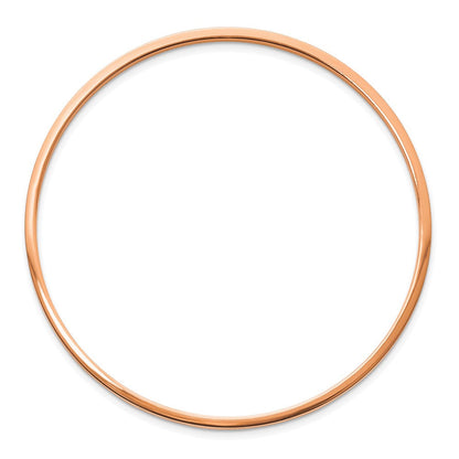 Edelstahl Chisel Poliert Rose Ip-beschichtet 2mm Armreif