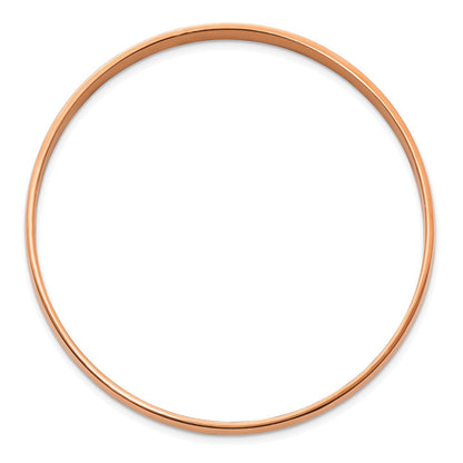 Edelstahl Poliert Rose Ip-beschichtet 6mm Armreif