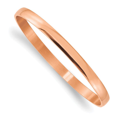 Edelstahl Poliert Rose Ip-beschichtet 6mm Armreif