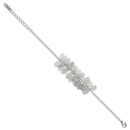 8.5 Zoll Edelstahl Oval Dangles mit 1.5 Verlängerung Armband