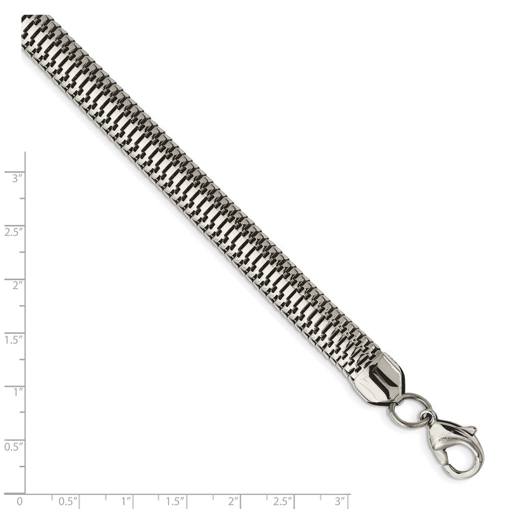 Edelstahl Poliert Gliederarmband
