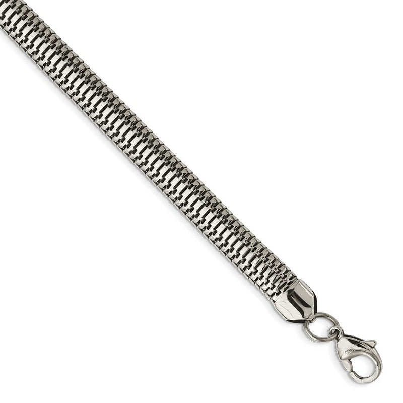 Edelstahl Poliert Gliederarmband
