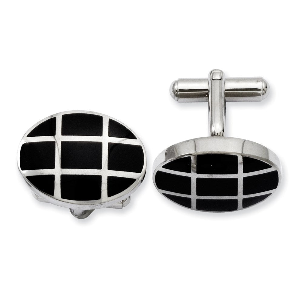 Edelstahl Schwarz Ip-beschichtet Manschette Knöpfe
