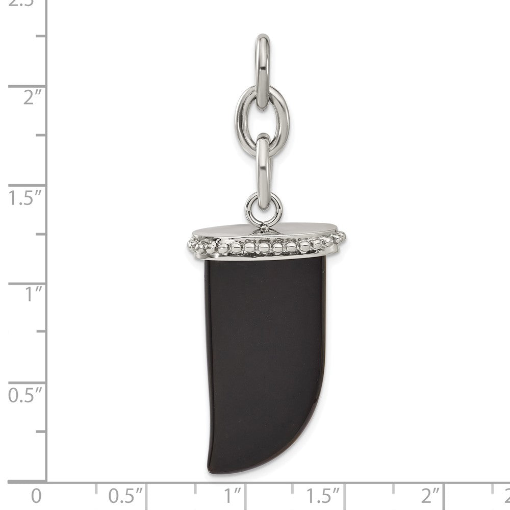 Edelstahl Onyx Fang Interchangeable Charm Anhänger