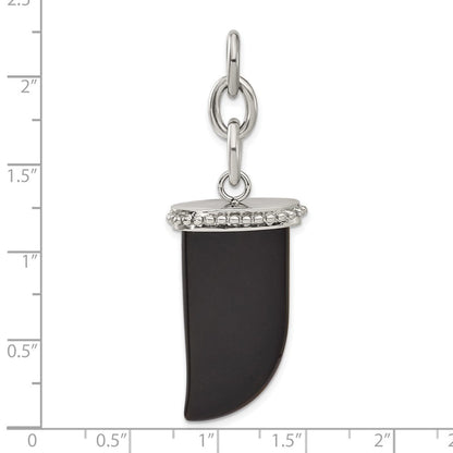 Edelstahl Onyx Fang Interchangeable Charm Anhänger