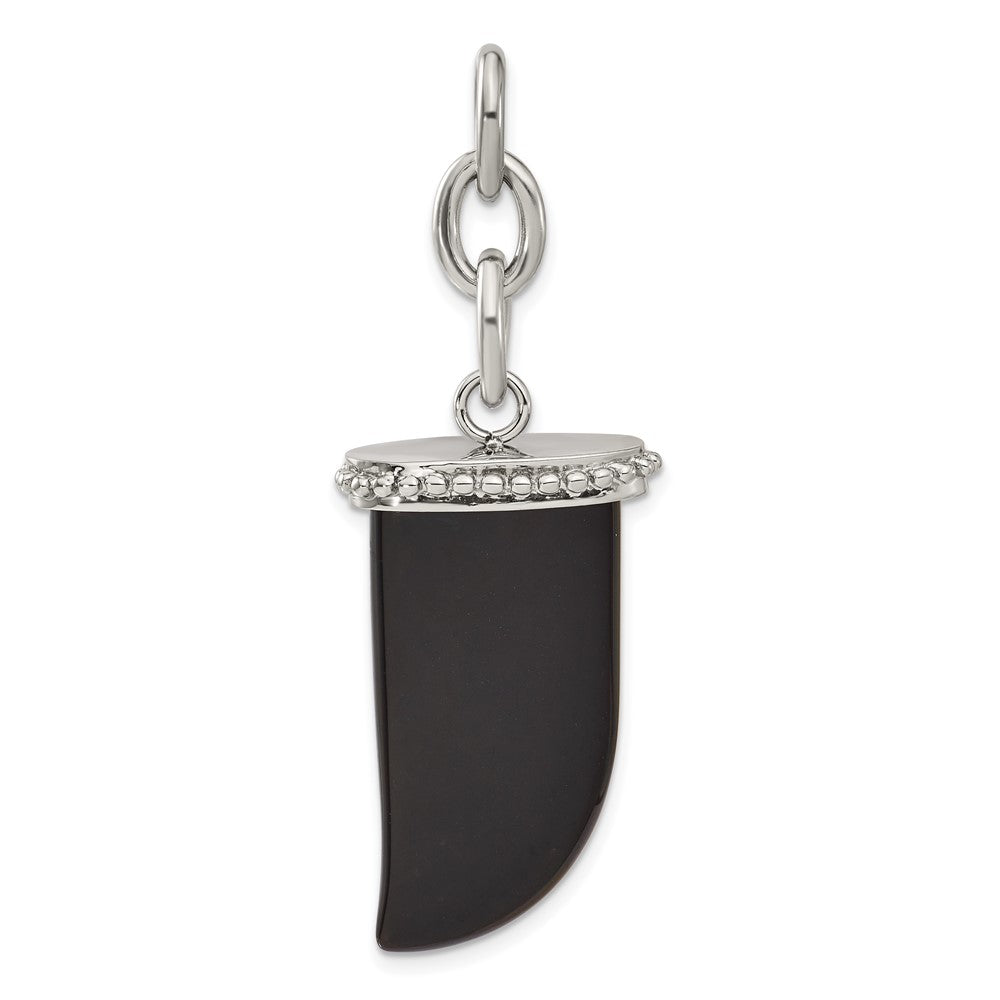 Edelstahl Onyx Fang Interchangeable Charm Anhänger