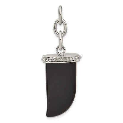 Edelstahl Onyx Fang Interchangeable Charm Anhänger