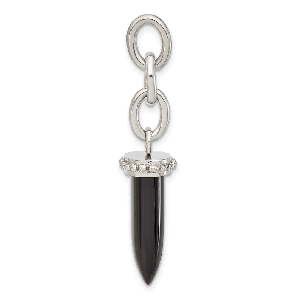 Edelstahl Klein Fang Onyx Interchangeable Charm Anhänger