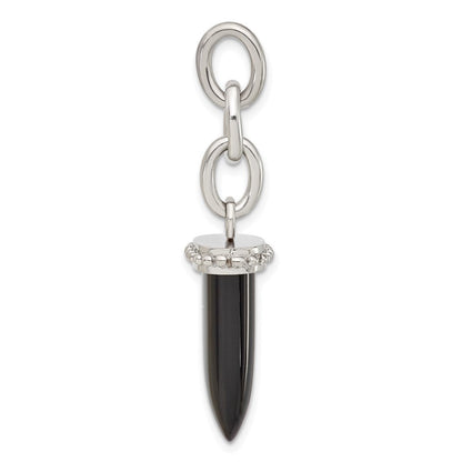 Edelstahl Klein Fang Onyx Interchangeable Charm Anhänger