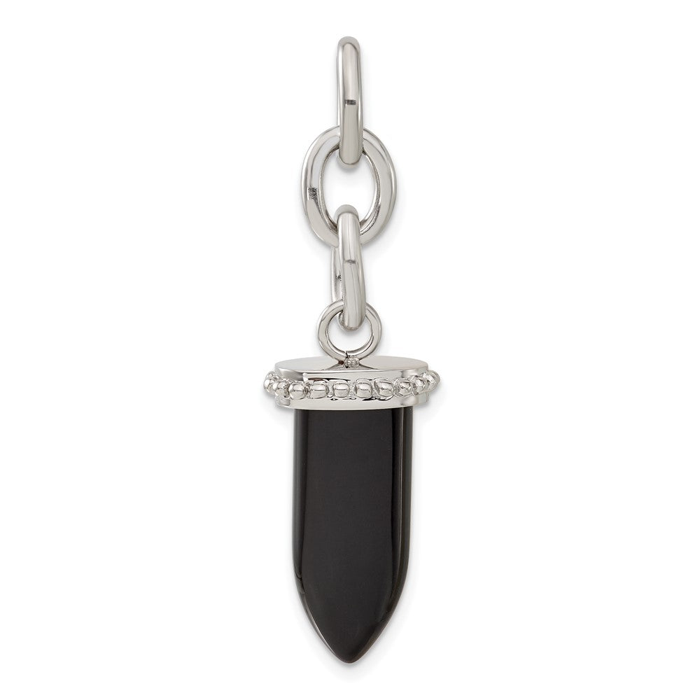 Edelstahl Klein Fang Onyx Interchangeable Charm Anhänger