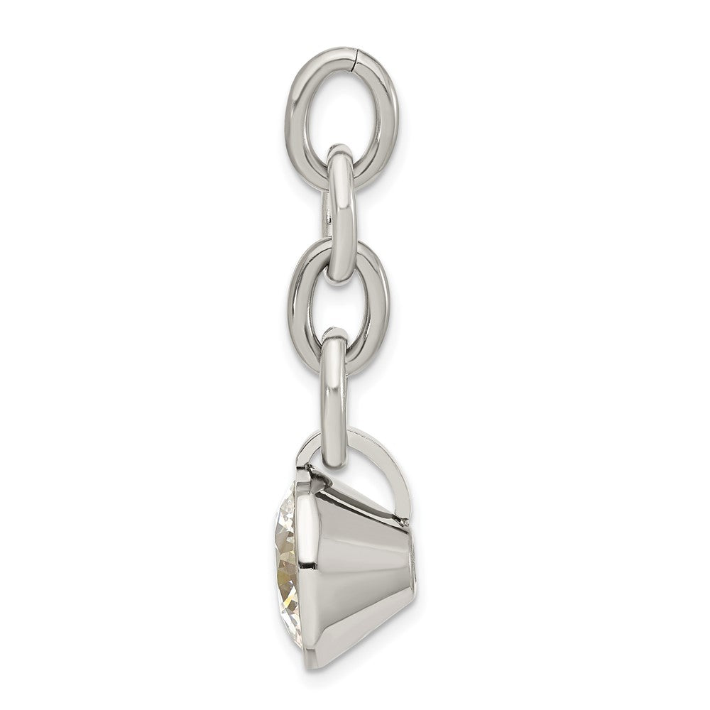 Edelstahl Zirkonia Interchangeable Charm Anhänger