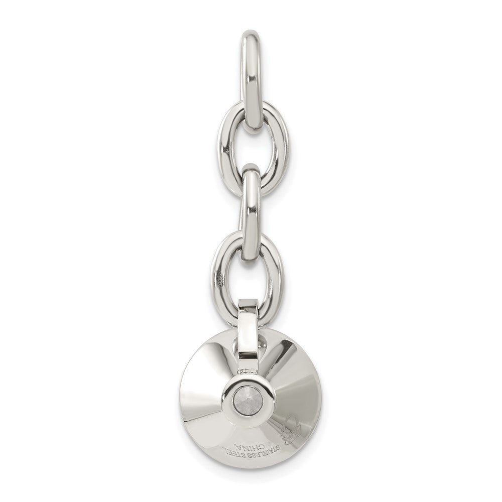 Edelstahl Zirkonia Interchangeable Charm Anhänger