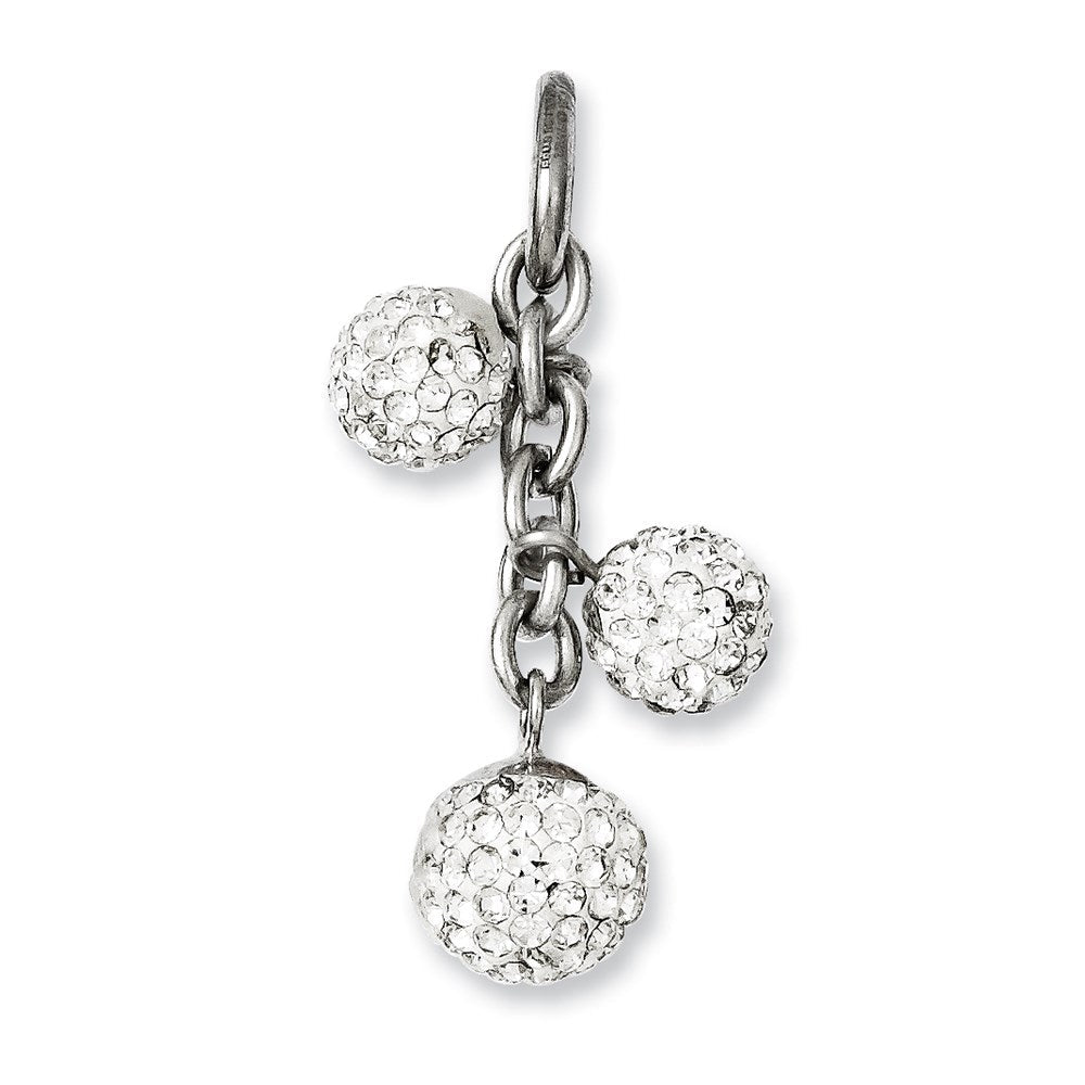 Edelstahl Zirkonia Interchangeable Charm Anhänger