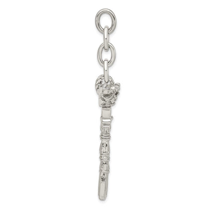 Edelstahl Krone & Key Interchangeable Charm Anhänger