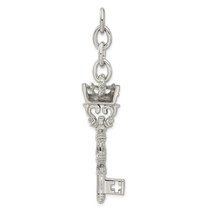 Edelstahl Krone & Key Interchangeable Charm Anhänger