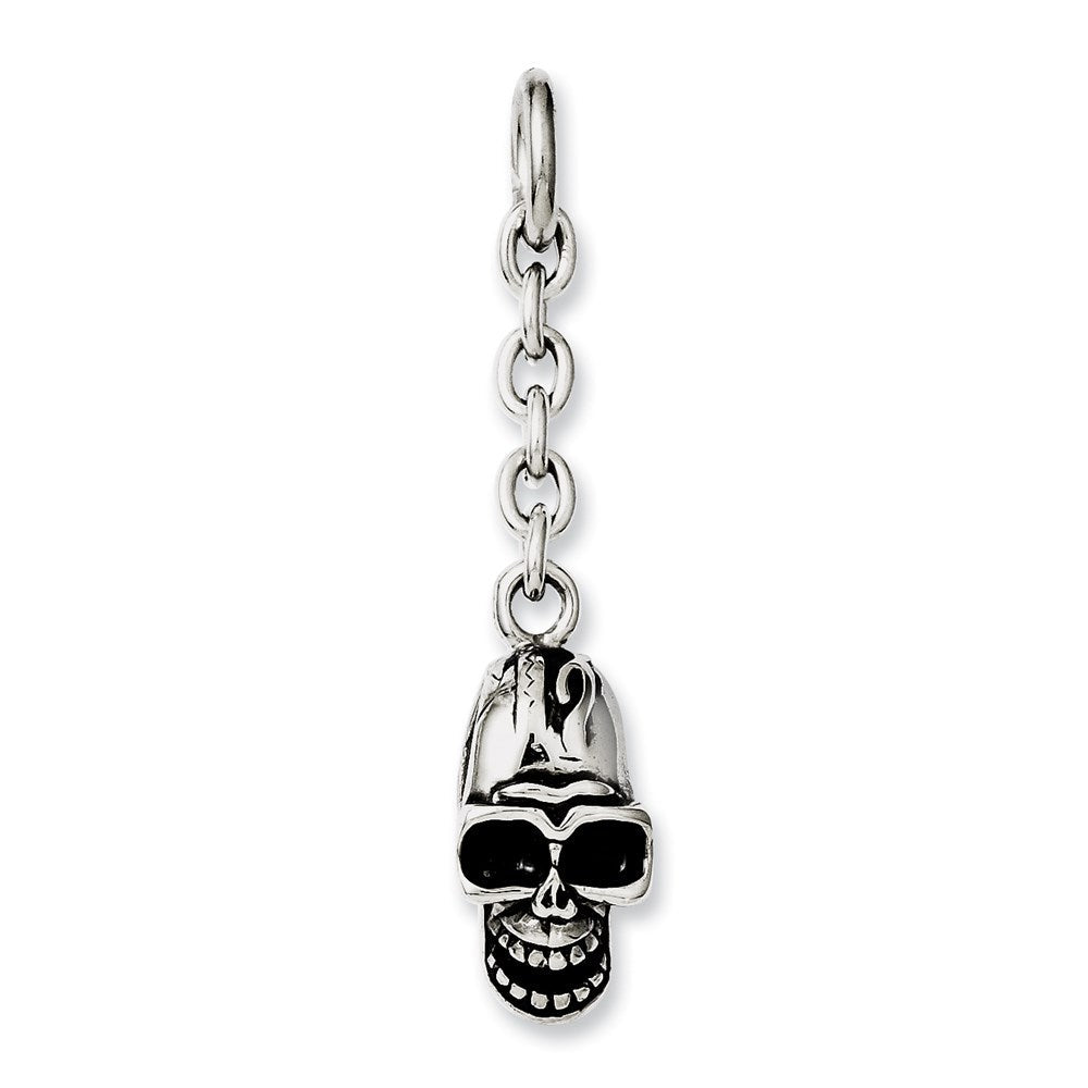 Edelstahl Totenkopf Interchangeable Charm Anhänger
