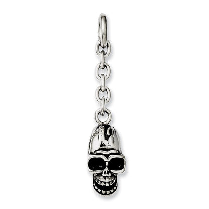 Edelstahl Totenkopf Interchangeable Charm Anhänger