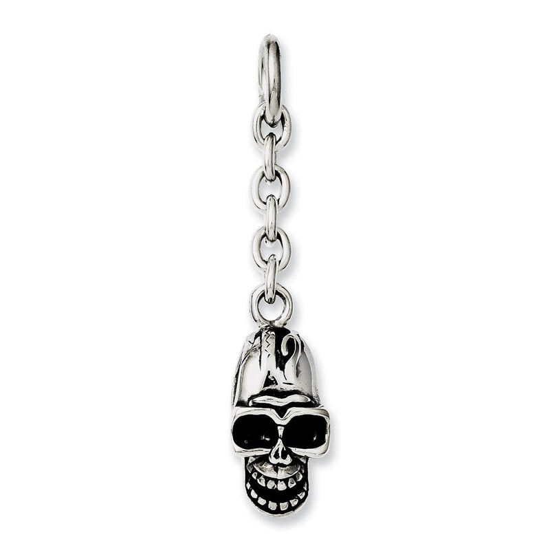 Edelstahl Totenkopf Interchangeable Charm Anhänger