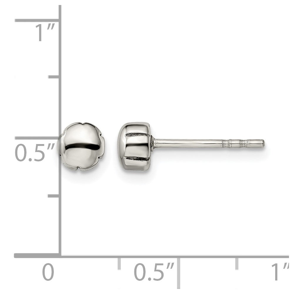 Edelstahl Chisel Poliert Ohrstecker