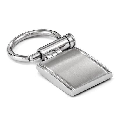 Edelstahl Chisel Gebürstet und Poliert Key Ring