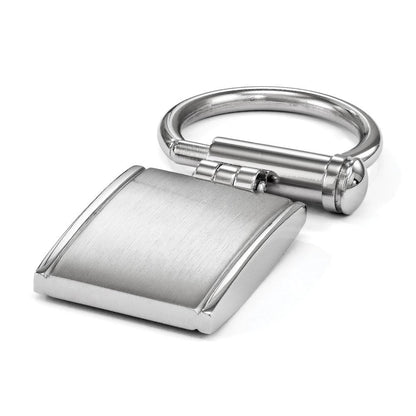 Edelstahl Chisel Gebürstet und Poliert Key Ring