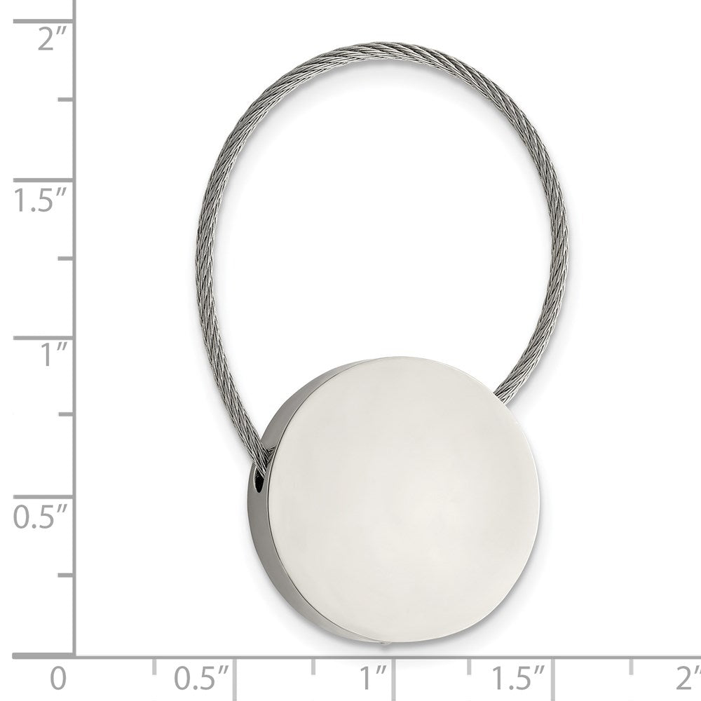 Edelstahl Chisel Poliert Ankerkette Kreis Key Ring
