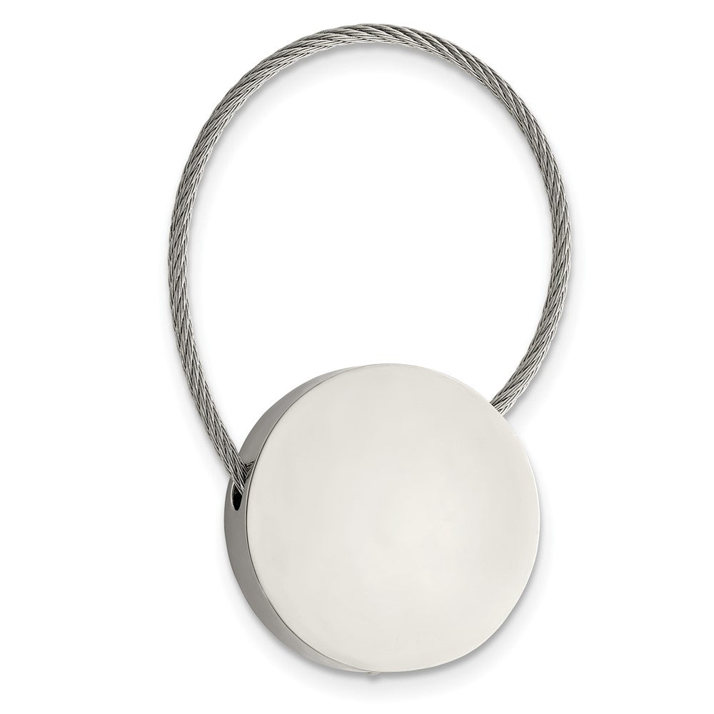 Edelstahl Chisel Poliert Ankerkette Kreis Key Ring