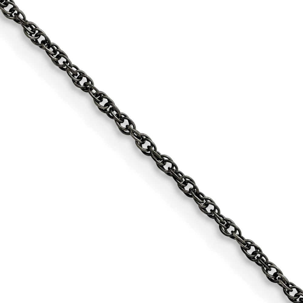 Edelstahl Chisel Oxidiert 2mm Fantasieglieder Halskette