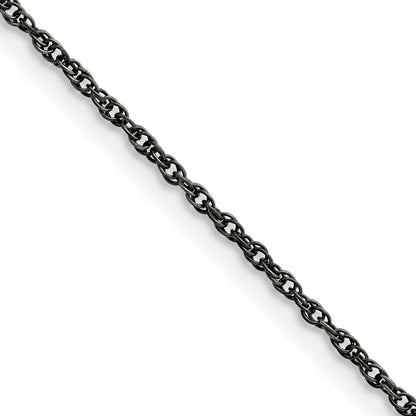 Edelstahl Chisel Oxidiert 2mm Fantasieglieder Halskette