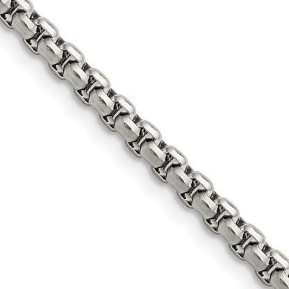 Edelstahl Chisel Poliert 3.8mm Fantasieglieder Halskette