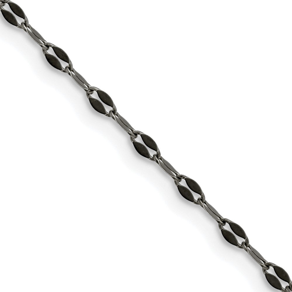 Edelstahl Chisel Oxidiert 2.5mm Fantasie Halskette