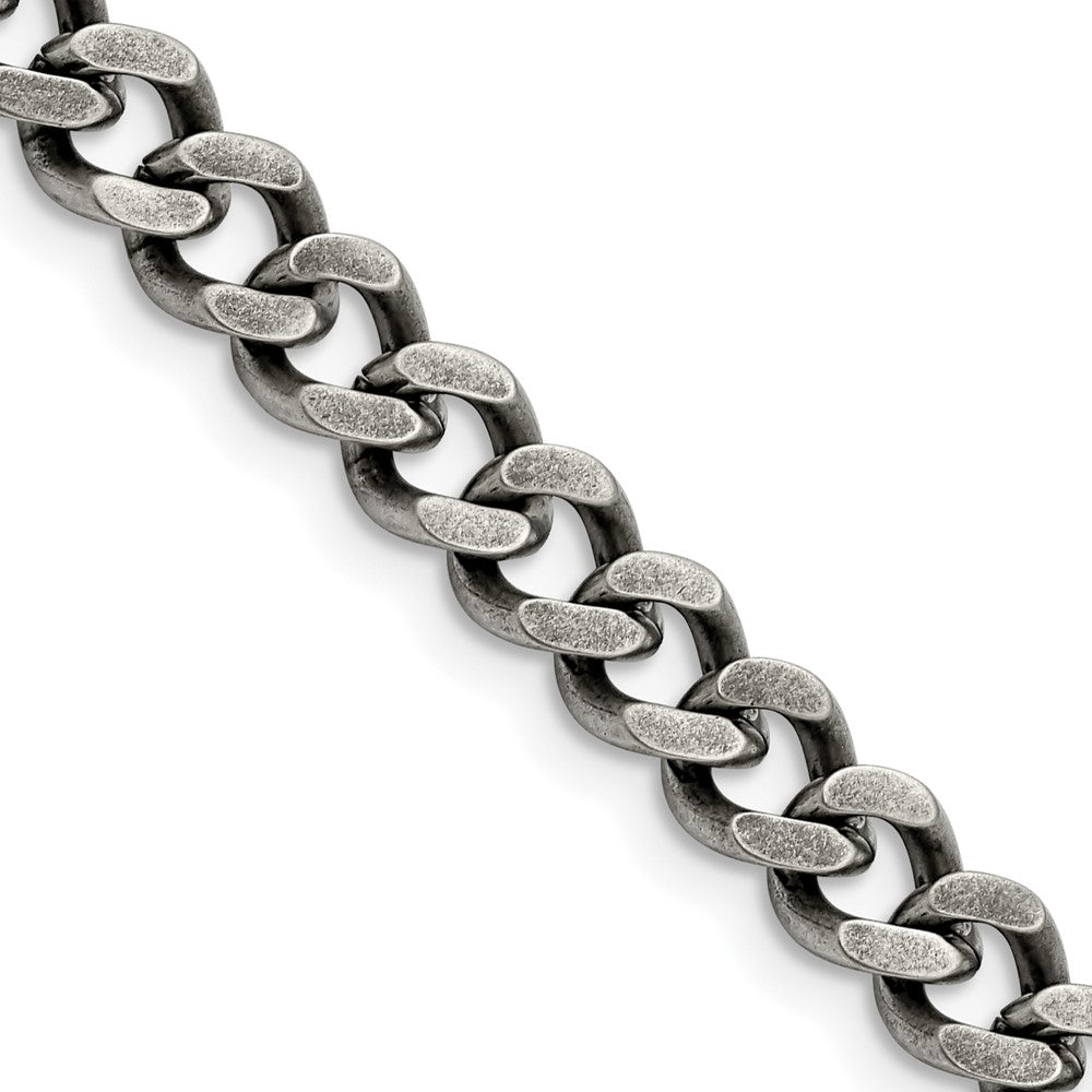 Edelstahl Chisel Oxidiert7.5mm Panzer Halskette