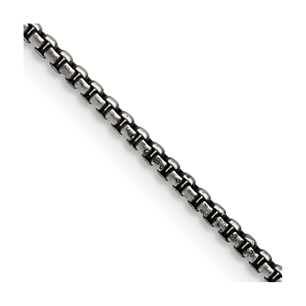 Edelstahl Chisel Antikisiert 2.25mm Venezianer Halskette