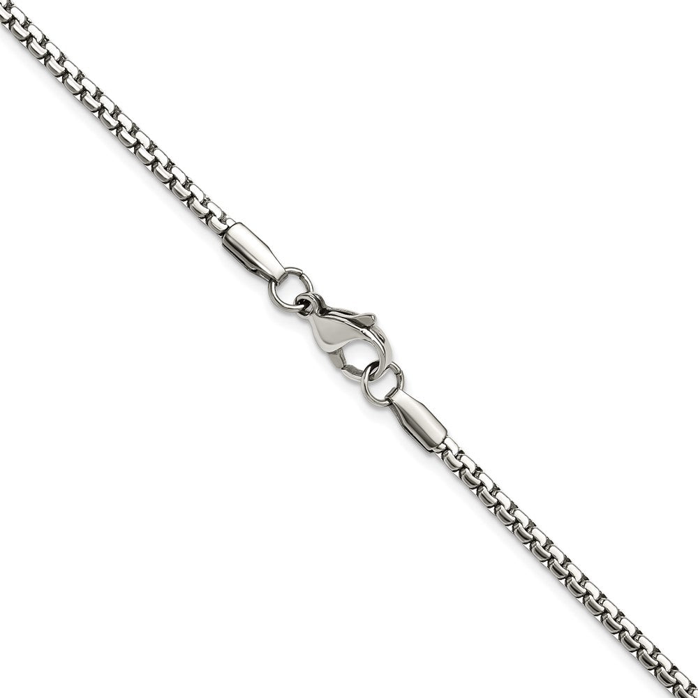 Edelstahl Chisel Poliert 2.5mm Fantasie Venezianer Halskette