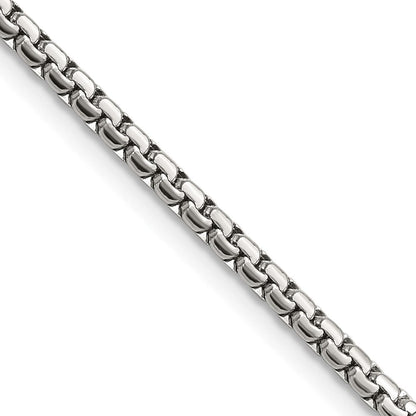 Edelstahl Chisel Poliert 2.5mm Fantasie Venezianer Halskette