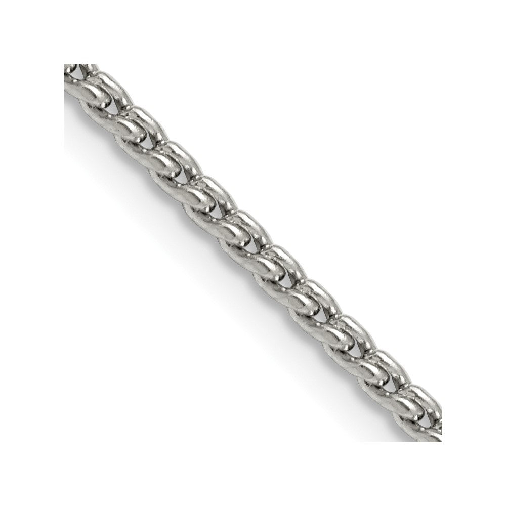 Edelstahl Chisel Poliert 2.5mm Fantasieglieder Halskette