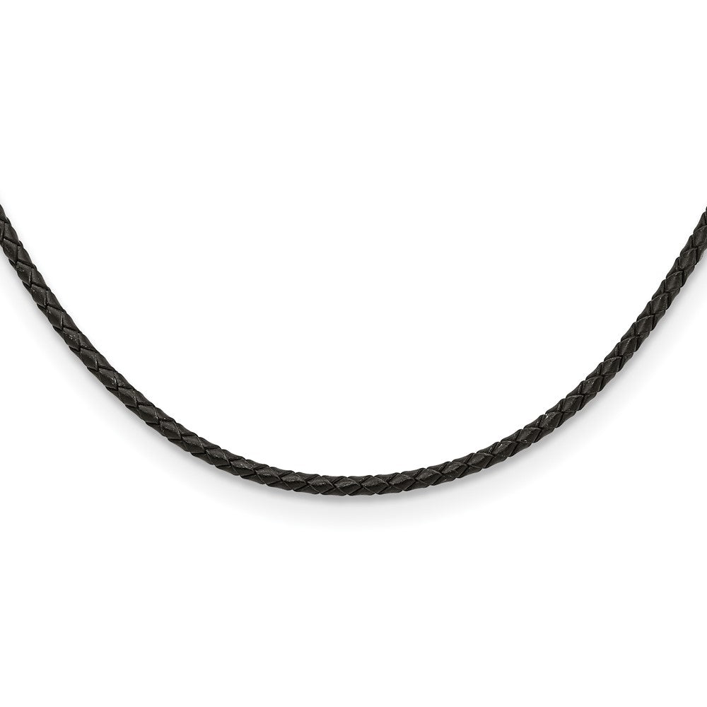 Edelstahl Chisel 3mm Echt Leder Weave Halskette