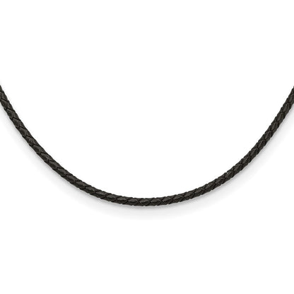 Edelstahl Chisel 3mm Echt Leder Weave Halskette