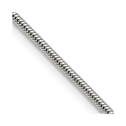 Edelstahl Chisel Poliert 2mm Schlange Halskette