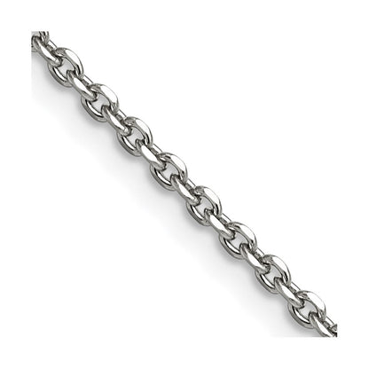 Edelstahl Chisel Poliert 2.7mm Ankerkette Halskette