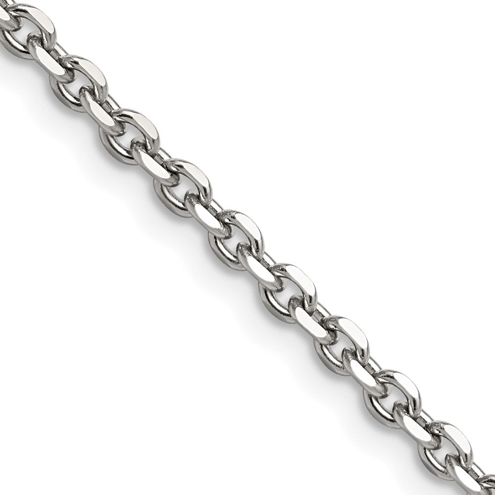 Edelstahl Chisel Poliert 3.4mm Ankerkette Halskette