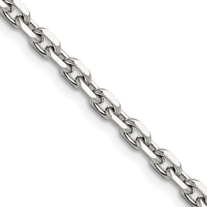 Edelstahl Chisel Poliert 5.3mm Ankerkette Halskette