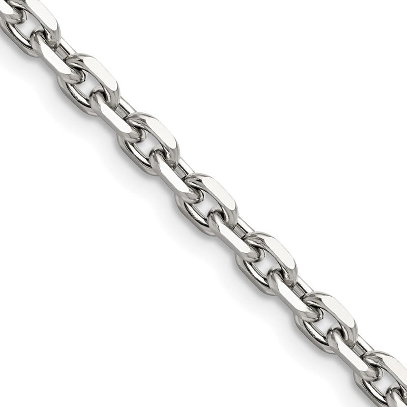 Edelstahl Chisel Poliert 5.3mm Ankerkette Halskette