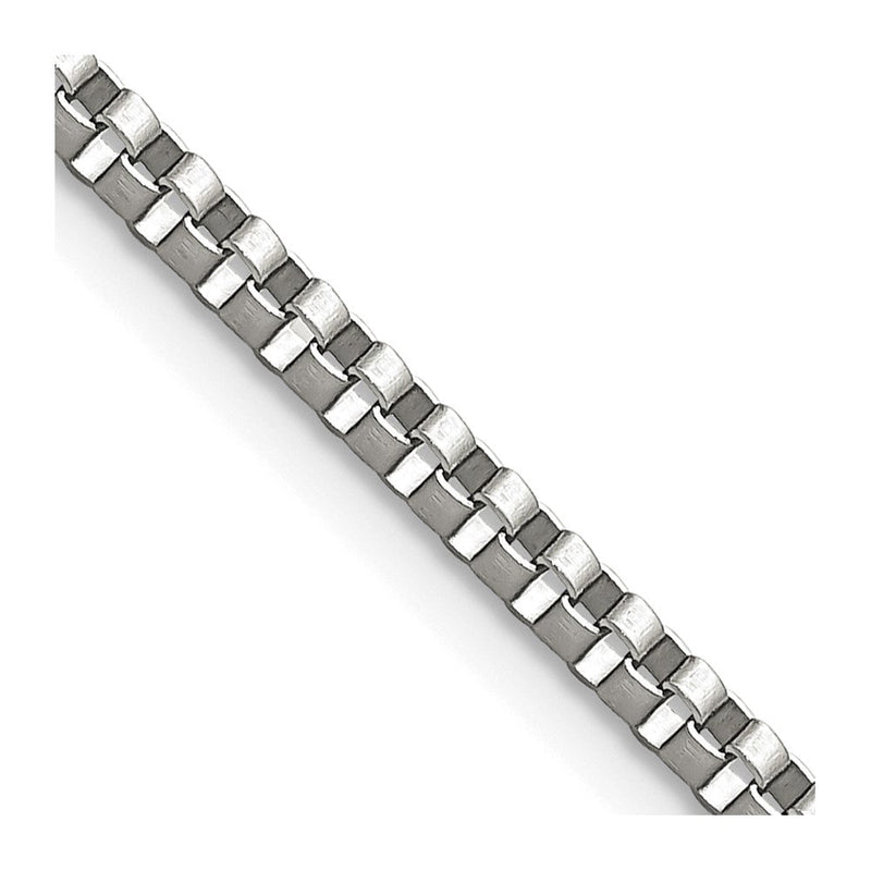 Edelstahl Chisel Poliert 2.4mm Venezianer Halskette